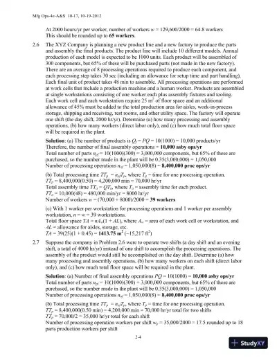 Solution Manual for Automation, Production Systems, and Computer-Integrated Manufacturing, 4th Edition - Page 9 preview image