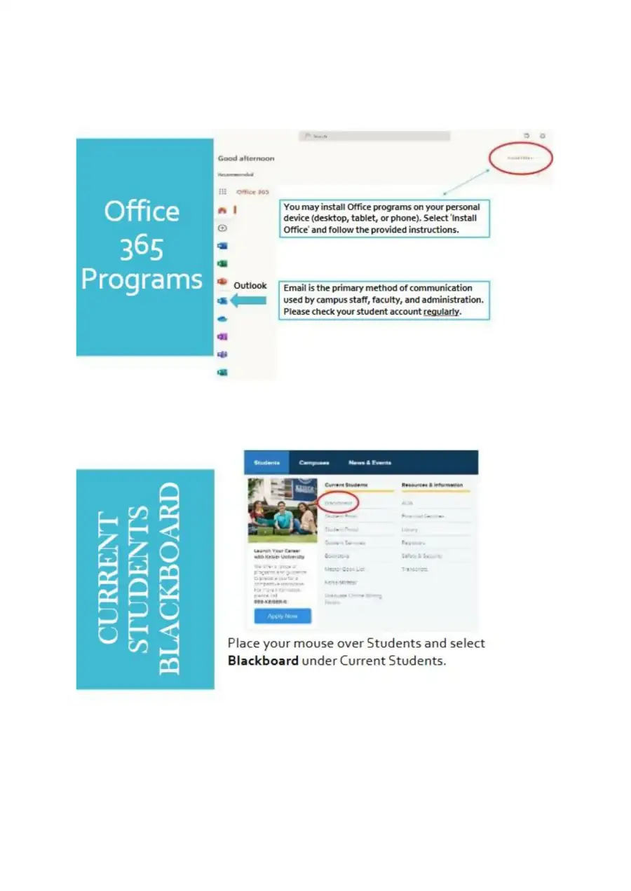 Navigating Blackboard-How to Access and Use the On, page 4