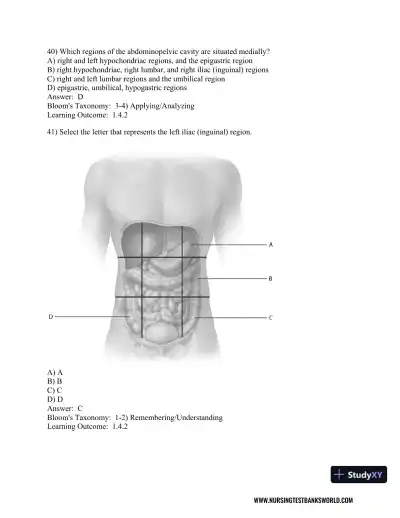 Test Bank For Human Anatomy and Physiology, 2nd Edition - Page 10 preview image