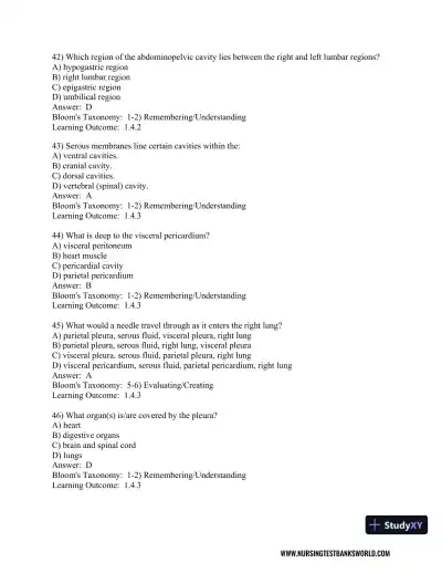 Test Bank For Human Anatomy and Physiology, 2nd Edition - Page 11 preview image
