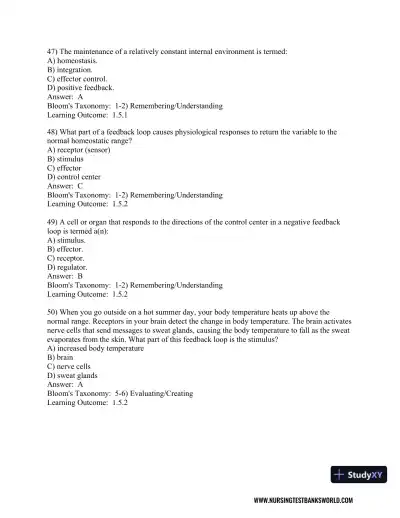 Test Bank For Human Anatomy and Physiology, 2nd Edition - Page 12 preview image