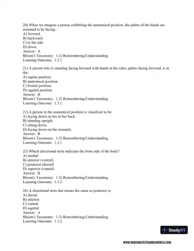 Test Bank For Human Anatomy and Physiology, 2nd Edition - Page 6 preview image