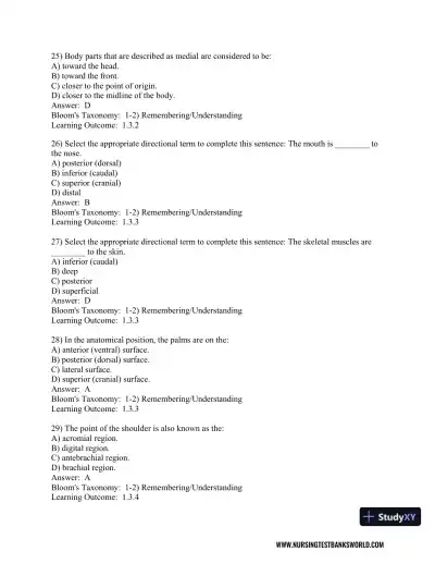 Test Bank For Human Anatomy and Physiology, 2nd Edition - Page 7 preview image