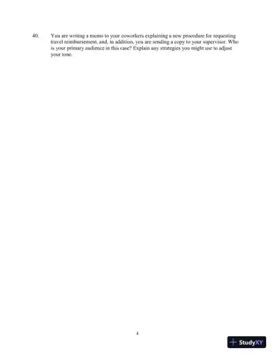 Test Bank for Workplace Communications: The Basics, 8th Edition - Page 11 preview image