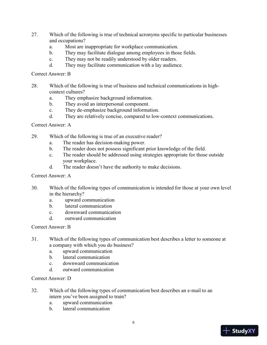 Test Bank for Workplace Communications: The Basics, 8th Edition, page 9