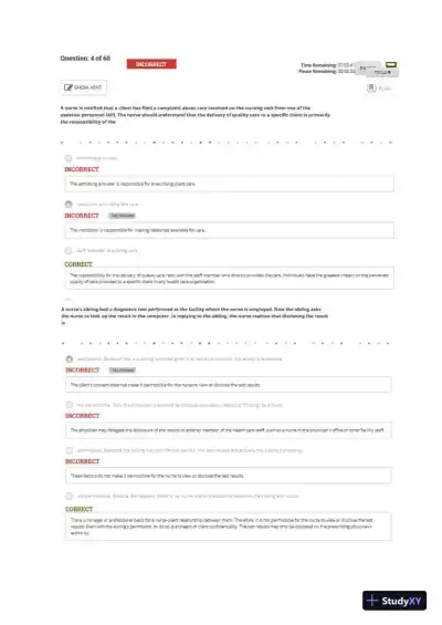 ATI Leadership Proctored Exam with Answers (60 Solved Questions) - Page 4 preview image