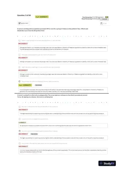 ATI Leadership Proctored Exam with Answers (60 Solved Questions) - Page 7 preview image