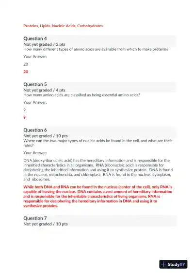 BIOD171 M1: Module 1 Biology Practice Exam with Answers (21 Solved Questions) - Page 3 preview image
