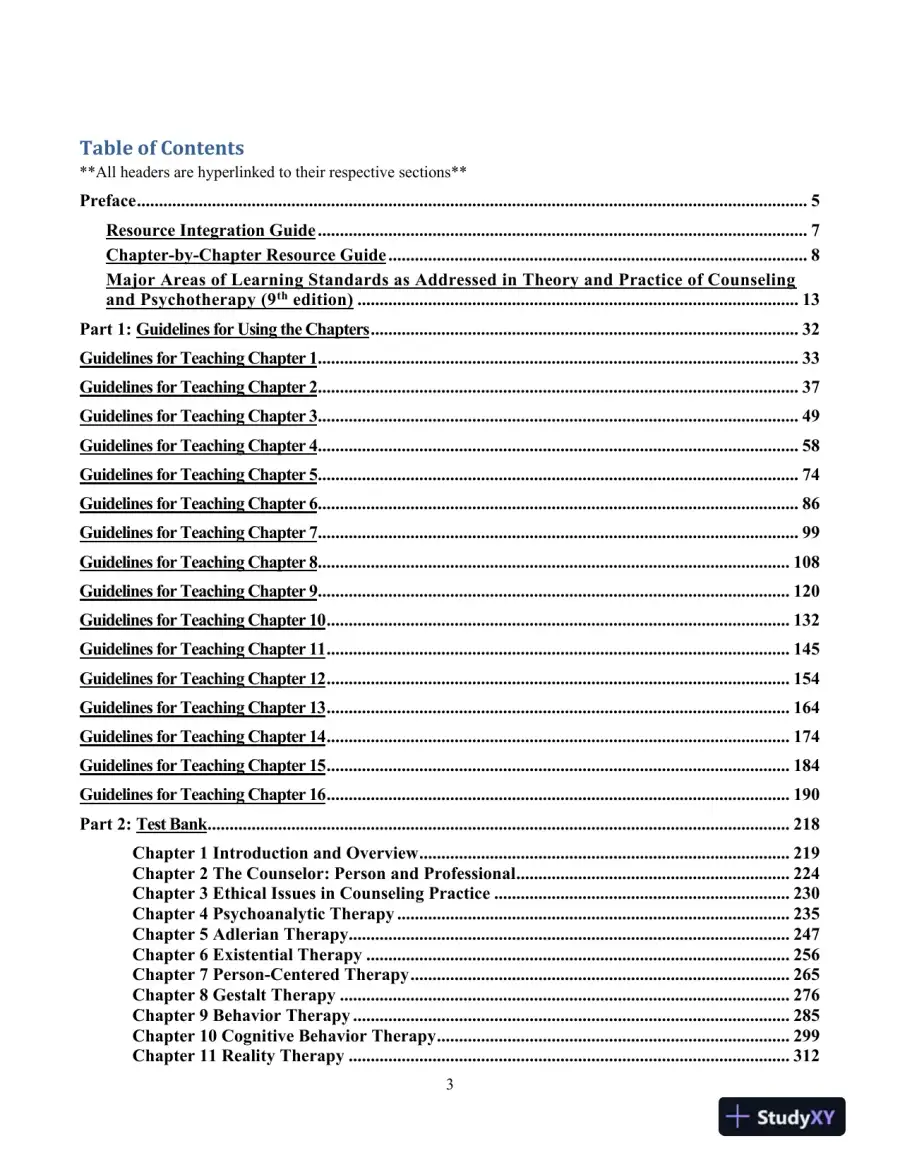 Test Bank For Theory And Practice Of Counseling And Psychotherapy, 9th Edition, page 4