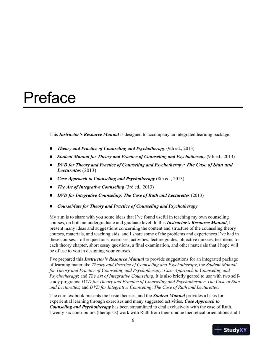 Test Bank For Theory And Practice Of Counseling And Psychotherapy, 9th Edition, page 7