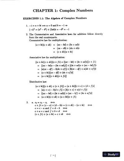 Solution Manual for Fundamentals of Complex Analysis: with Applications to Engineering and Science (Classic Version), 3rd Edition - Page 3 preview image