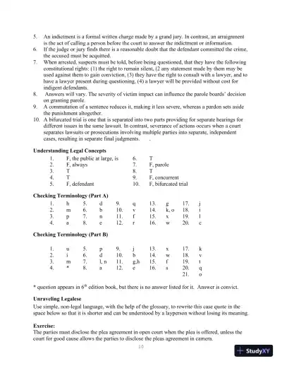 Class Notes For Legal Terminology, 6th Edition - Page 10 preview image