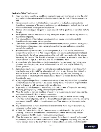 Class Notes For Legal Terminology, 6th Edition - Page 22 preview image