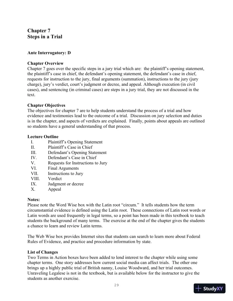 Class Notes For Legal Terminology, 6th Edition, page 29