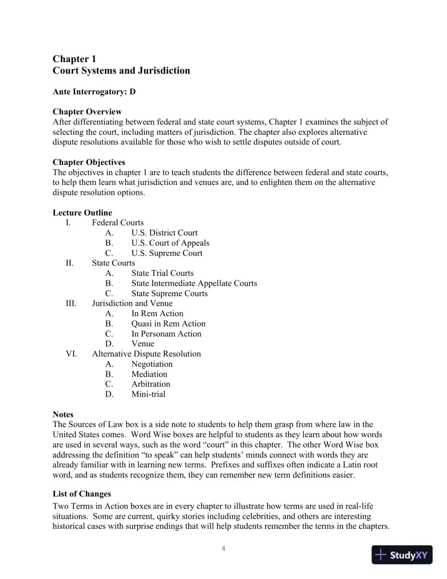Class Notes For Legal Terminology, 6th Edition, page 4