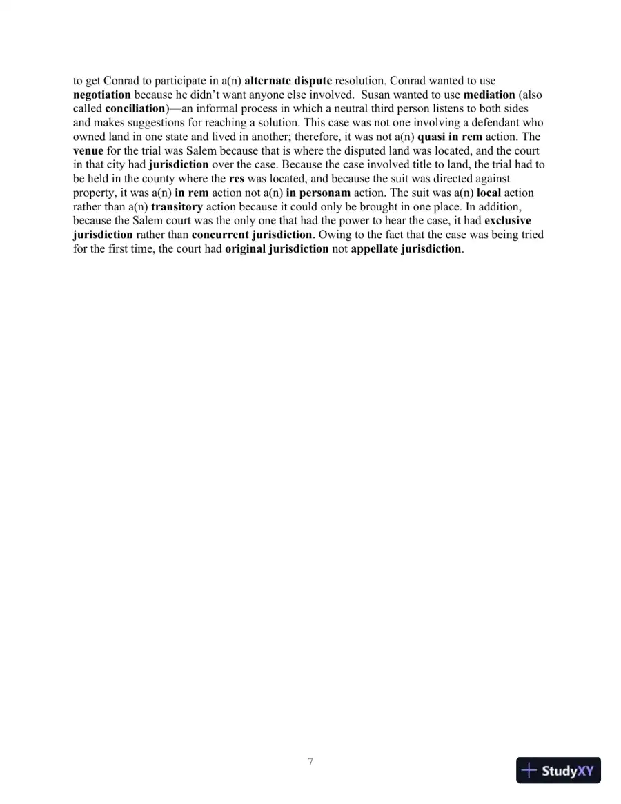Class Notes For Legal Terminology, 6th Edition, page 7