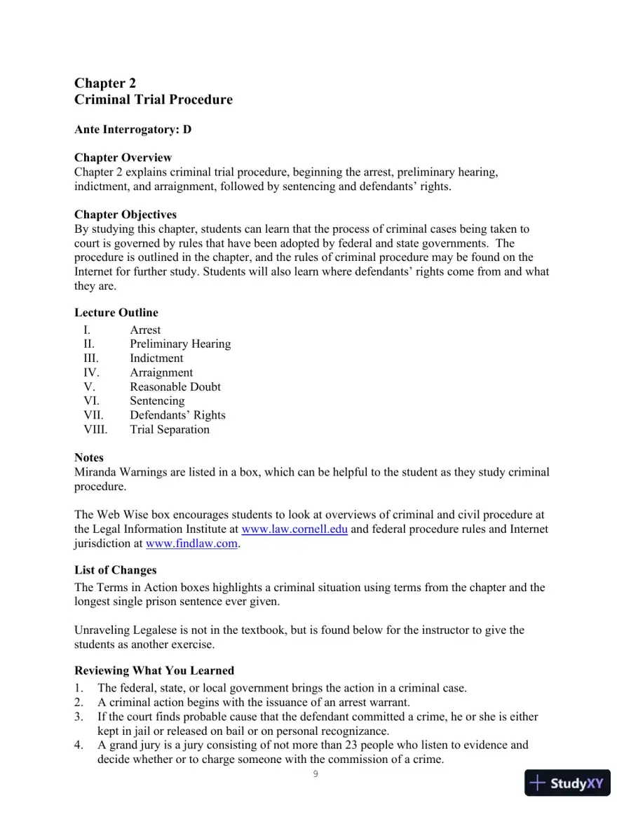 Class Notes For Legal Terminology, 6th Edition, page 9