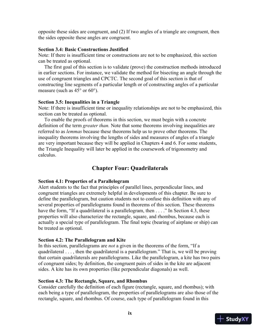 Solution Manual For Elementary Geometry for College Students, 7th Edition, page 9