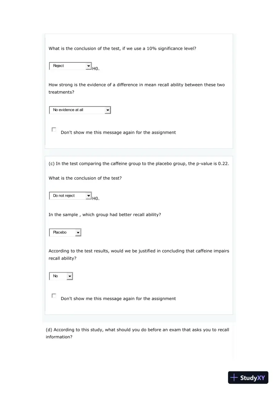 Statistical Analysis of Experimental Results, page 4