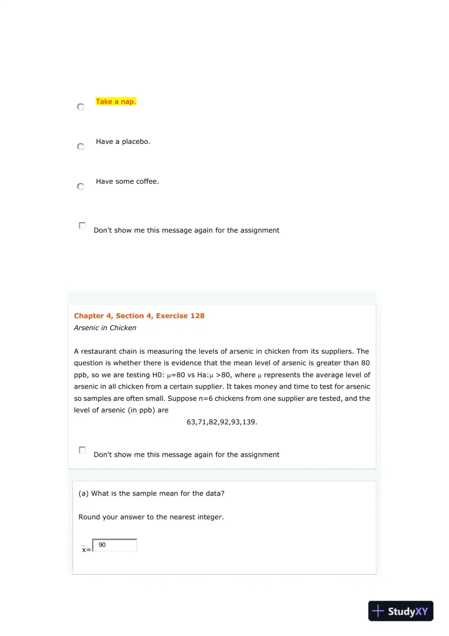 Statistical Analysis of Experimental Results, page 5