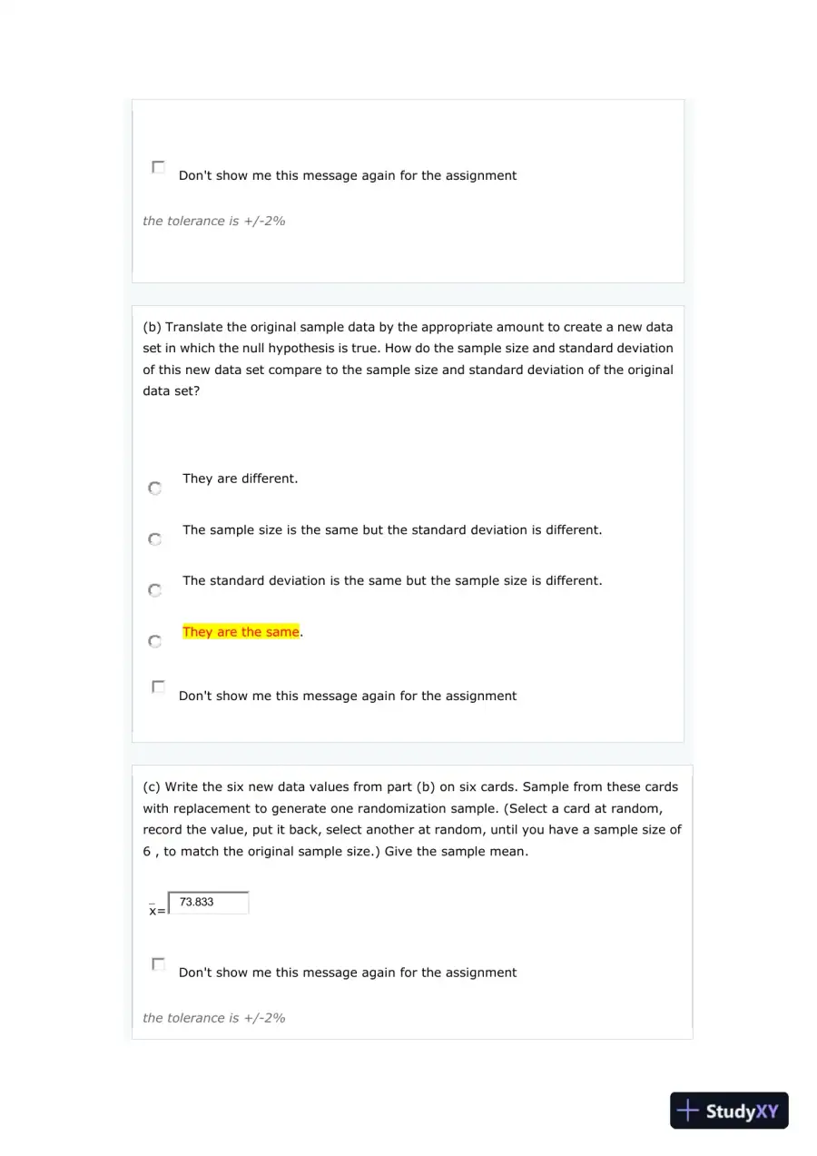 Statistical Analysis of Experimental Results, page 6