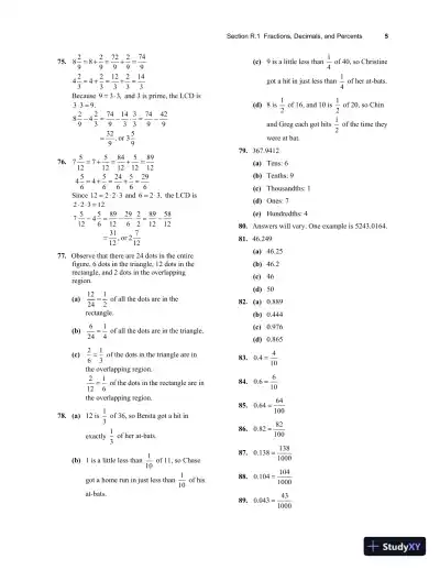 Solution Manual for College Algebra and Trigonometry, 7th Edition - Page 11 preview image