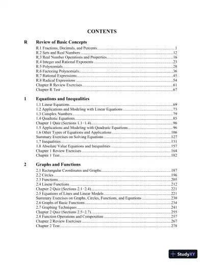 Solution Manual for College Algebra and Trigonometry, 7th Edition - Page 3 preview image