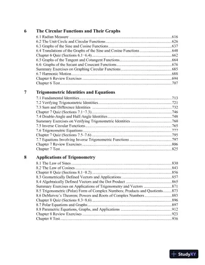 Solution Manual for College Algebra and Trigonometry, 7th Edition - Page 5 preview image