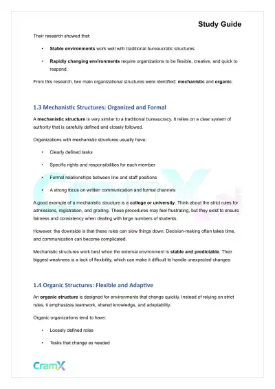 Principles of Management - Organizational Design and Structure - Page 2 preview image