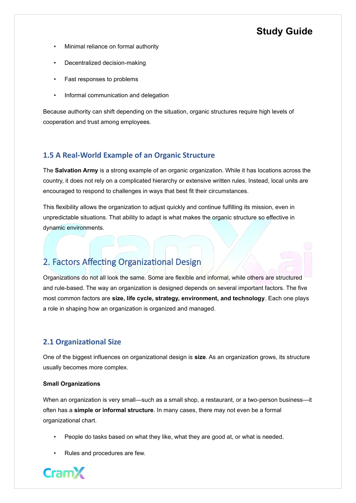 Principles of Management - Organizational Design and Structure - Page 3 preview image