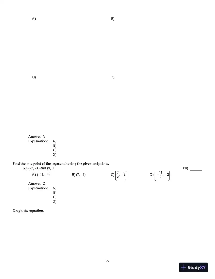 Precalculus: Graphs And Models, A Right Triangle Approach, 6th Edition Test Bank, page 26