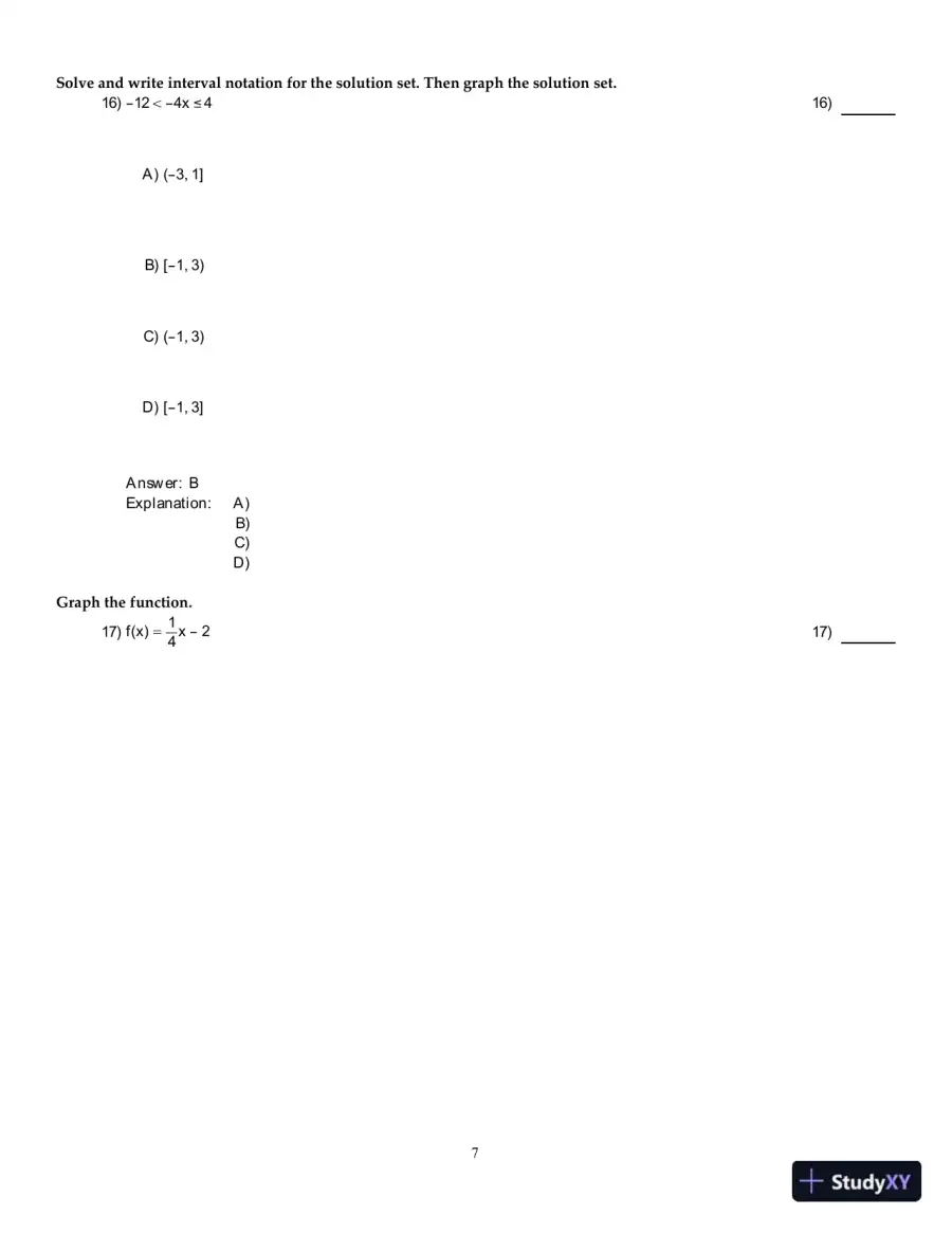 Precalculus: Graphs And Models, A Right Triangle Approach, 6th Edition Test Bank, page 8