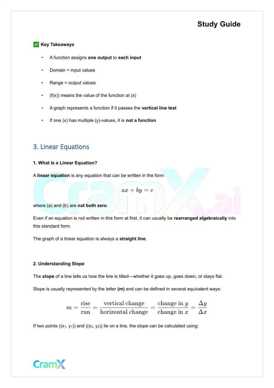 Calculus - Review Topics, page 6