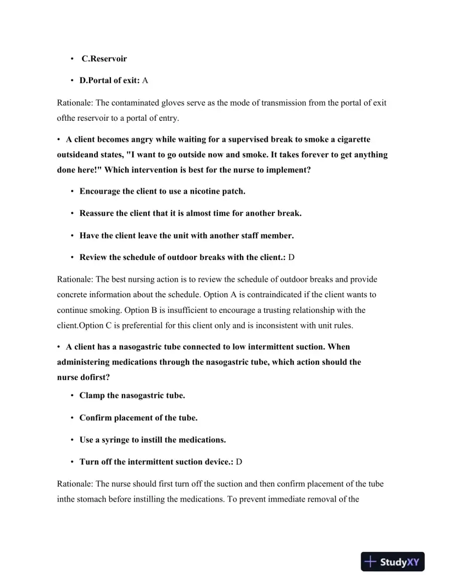 2023 HESI RN Fundamentals Practice Exam With Answers (75 Solved Questions), page 5