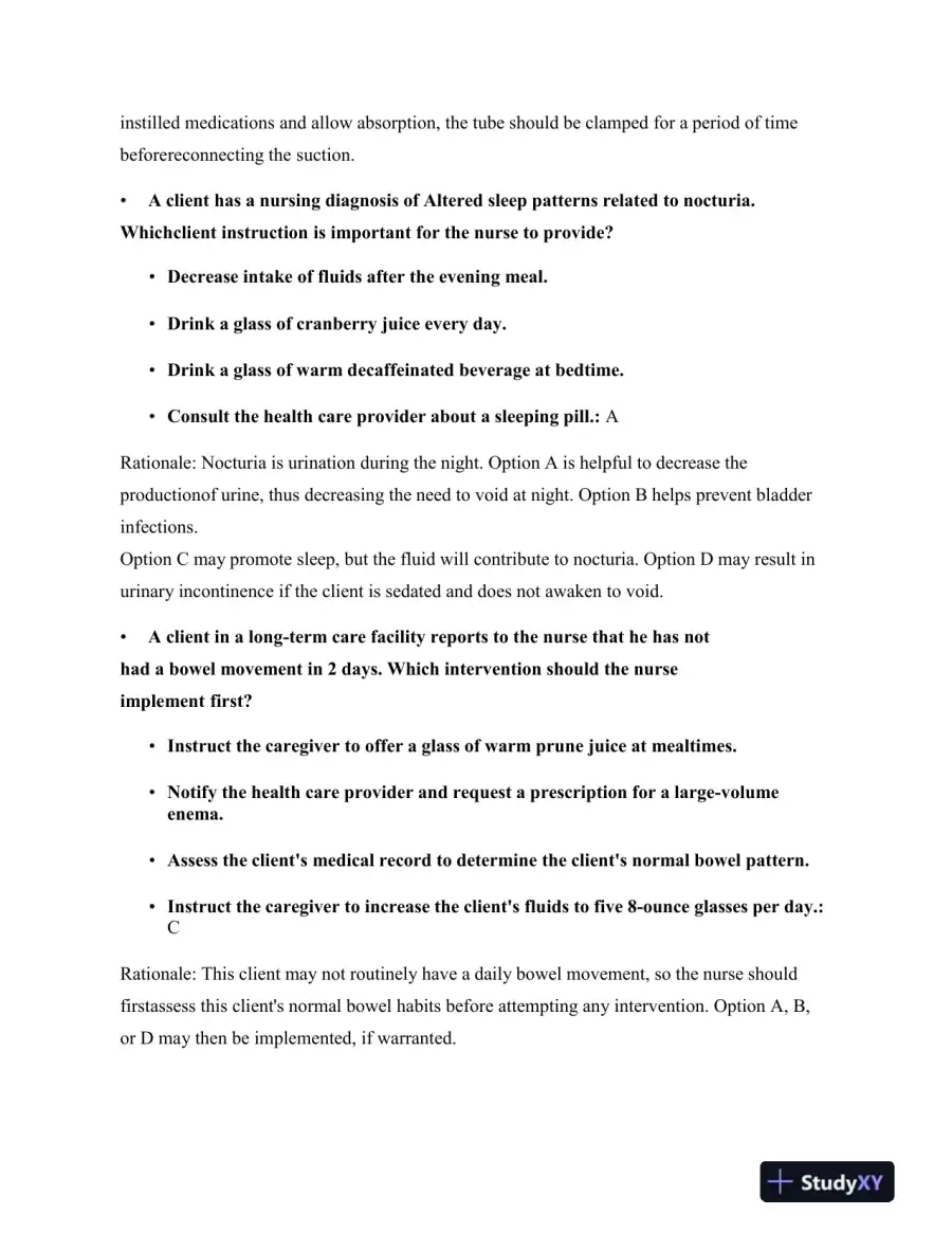 2023 HESI RN Fundamentals Practice Exam With Answers (75 Solved Questions), page 6