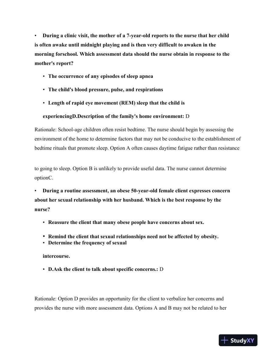 2023 HESI RN Fundamentals Practice Exam With Answers (75 Solved Questions), page 8