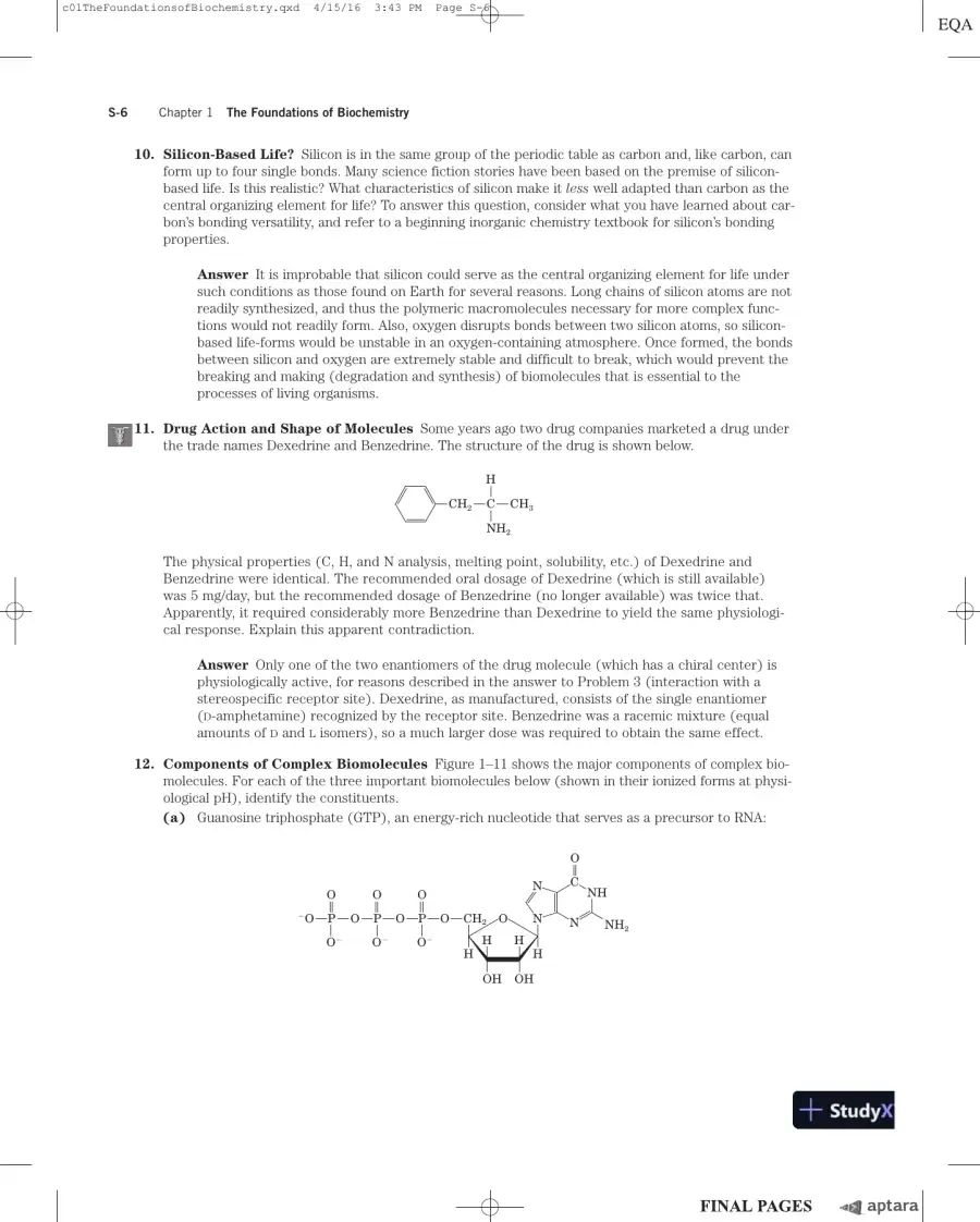 Lehninger Principles of Biochemistry Seventh Edition Solution Manual, page 13