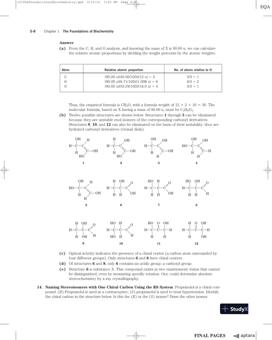 Lehninger Principles of Biochemistry Seventh Edition Solution Manual, page 15