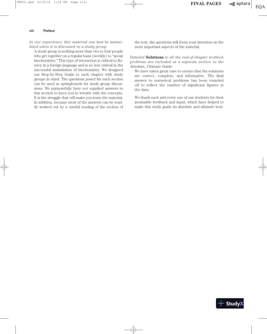 Lehninger Principles of Biochemistry Seventh Edition Solution Manual, page 6