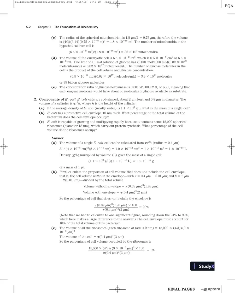 Lehninger Principles of Biochemistry Seventh Edition Solution Manual, page 9
