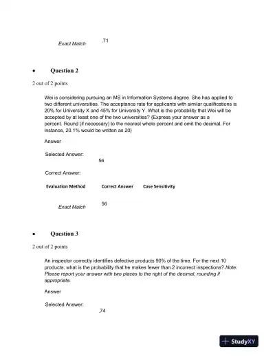 Probability, Break-Even Analysis, and Cost Calculations in Business Decisions - Page 3 preview image