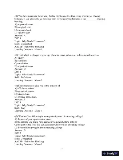 Test Bank for Principles of Microeconomics , 13th Edition - Page 13 preview image