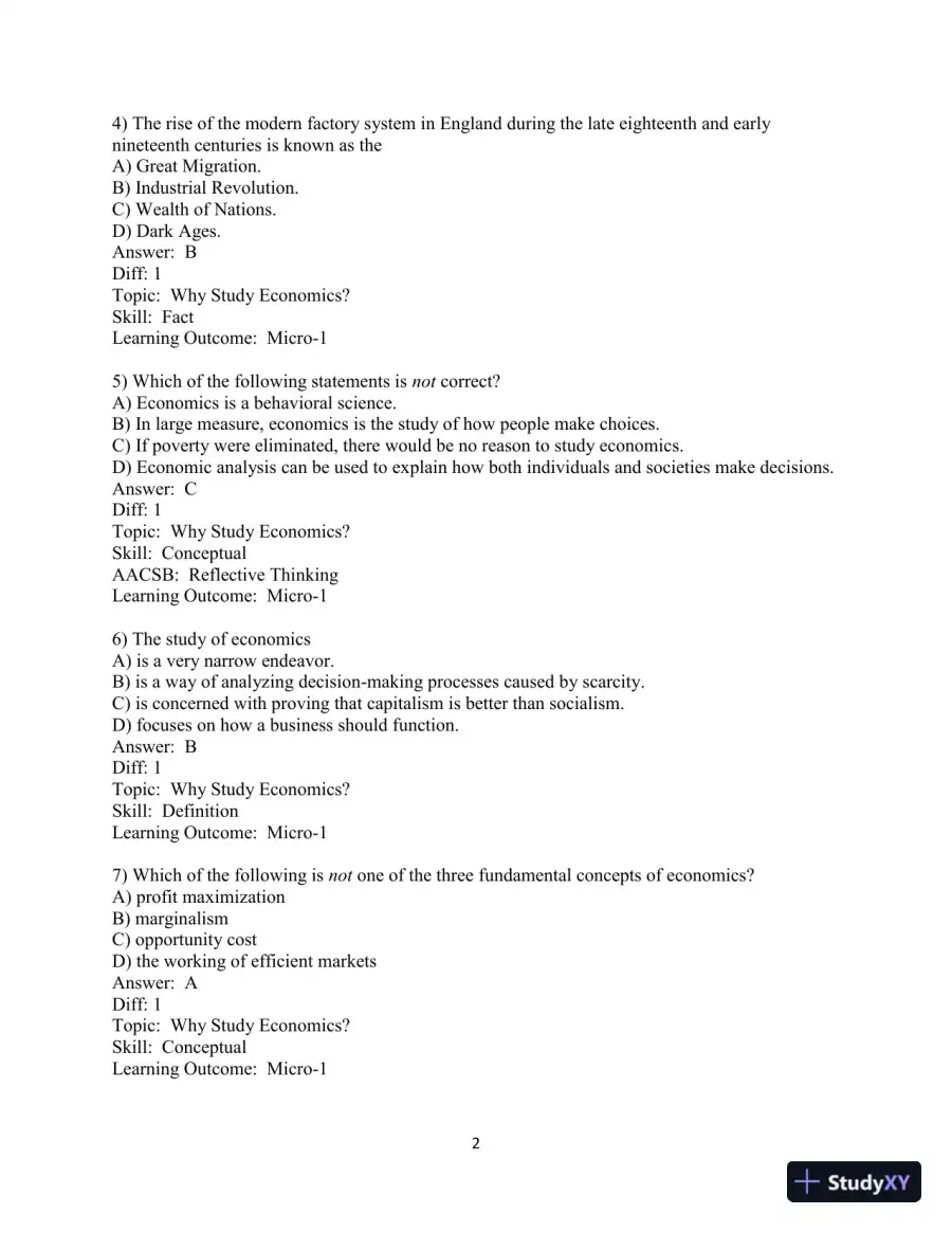Test Bank for Principles of Microeconomics , 13th Edition, page 3