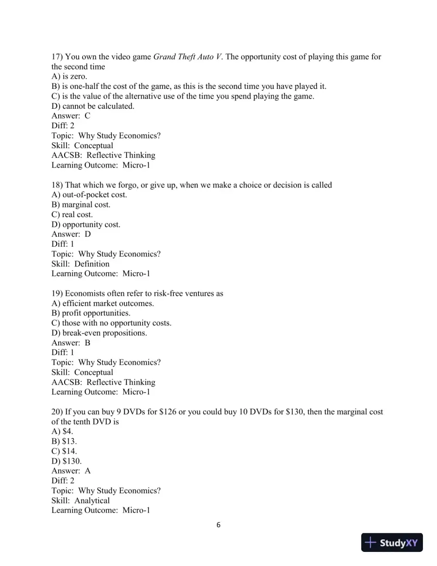Test Bank for Principles of Microeconomics , 13th Edition, page 7