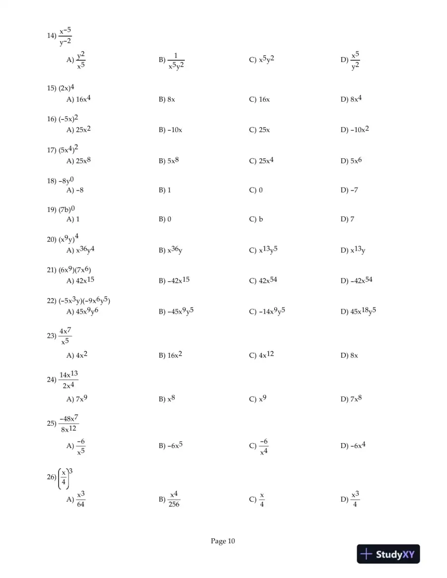 Precalculus Essentials, 4th Edition Test Bank, page 11