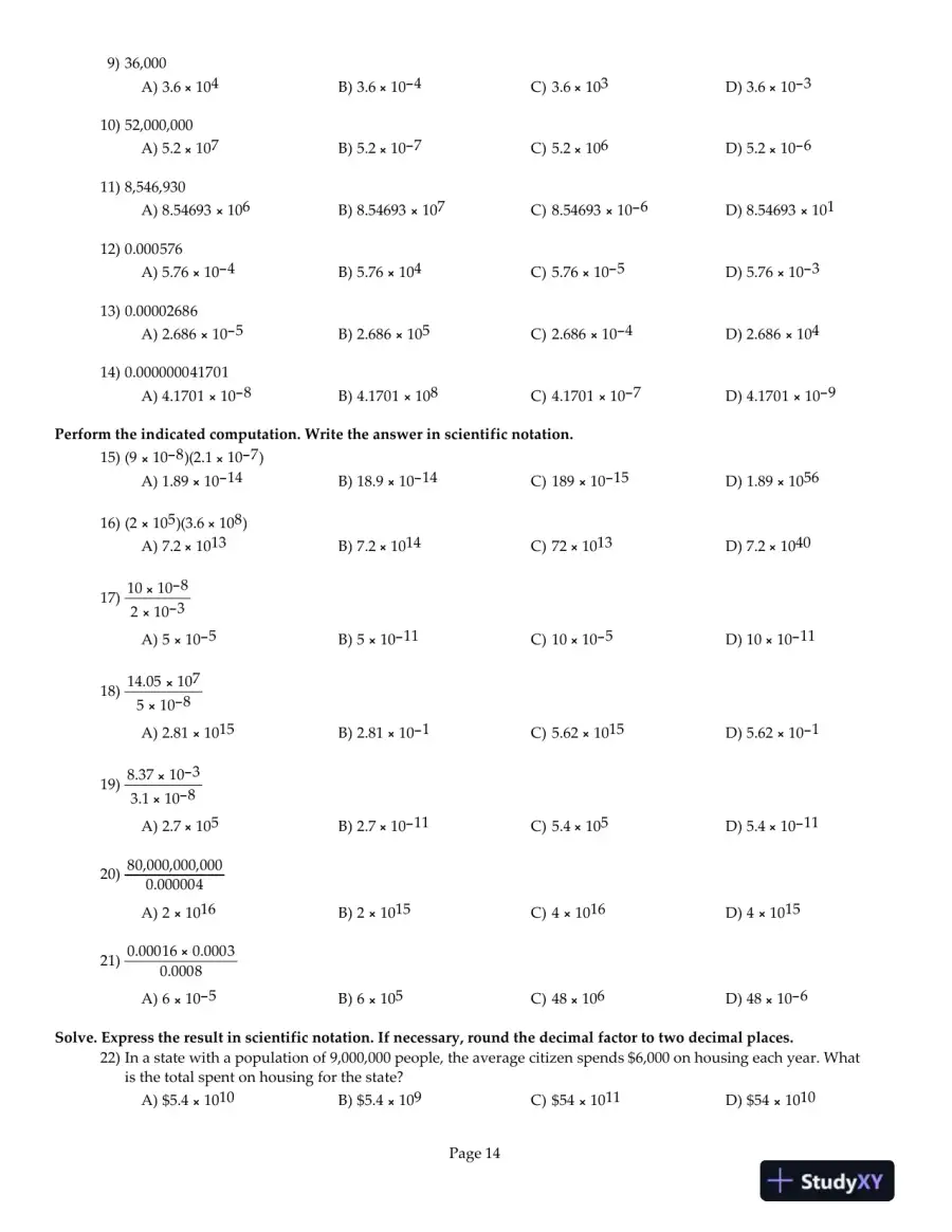 Precalculus Essentials, 4th Edition Test Bank, page 15