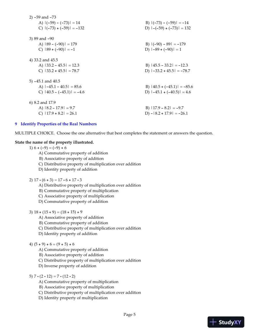 Precalculus Essentials, 4th Edition Test Bank, page 6