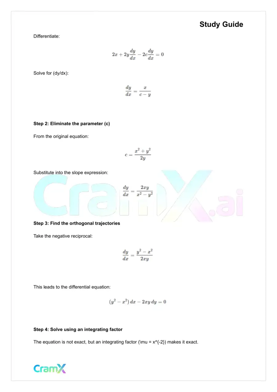 Differential Equations - Applying Differential Equations, page 5