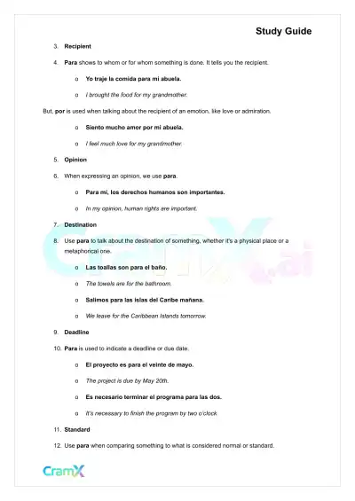 Spanish I - Prepositions - Page 8 preview image