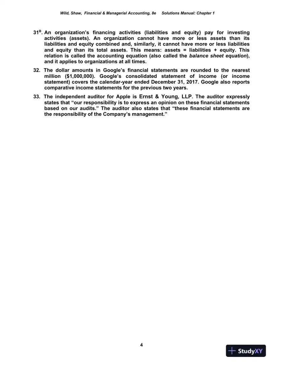 Solution Manual for Financial and Managerial Accounting, 8th Edition, page 5